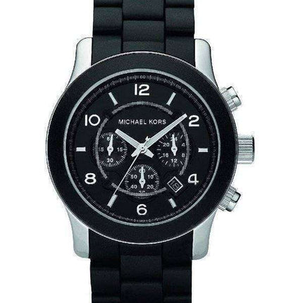 Michael Kors Runway Chronograph Black Polyurethane MK8107 Men's Watch