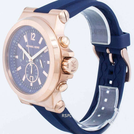 Michael Kors Chronograph Dylan Navy Silicone Strap MK8295 Men's Watch