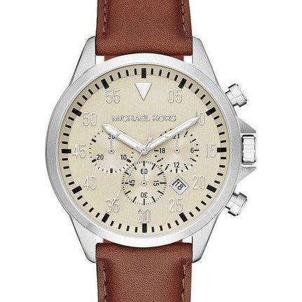 Michael Kors Gage Beige Dial Chronograph MK8441 Men's Watch