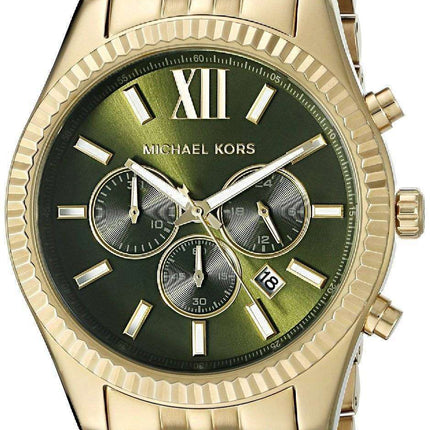 Michael Kors Lexington Chronograph Green Dial MK8446 Men's Watch