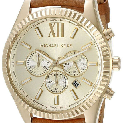 Michael Kors Lexington Chronograph Gold Dial MK8447 Men's Watch