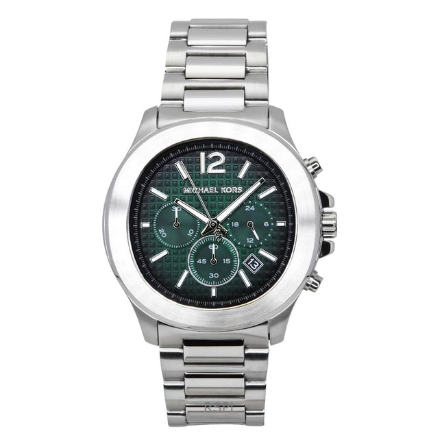 Michael Kors Oversized Sage Chronograph Stainless Steel Green Dial Quartz MK9191 Men's Watch