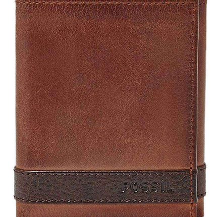 Fossil Quinn Trifold Brown ML3645200 Men's Wallet