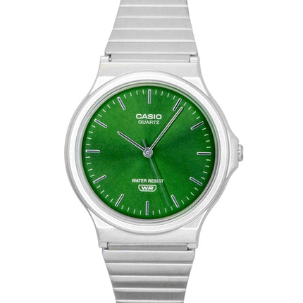 Casio Analog Stainless Steel Green Dial Quartz MQ-24DA-3A Unisex Watch