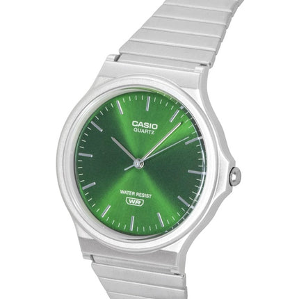 Casio Analog Stainless Steel Green Dial Quartz MQ-24DA-3A Unisex Watch