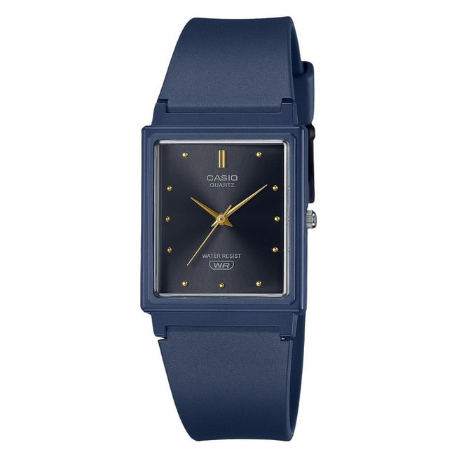 Casio POP Analog Dark Blue Resin Strap Black Dial Quartz MQ-38UC-2A1 Women's Watch