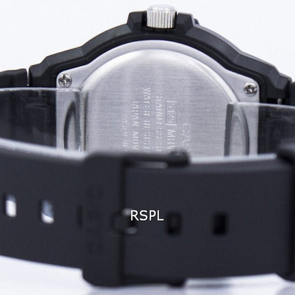 Casio Quartz Analog 100M Black Resin Strap MRW-200H-1BVDF MRW200H-1BVDF Men's Watch