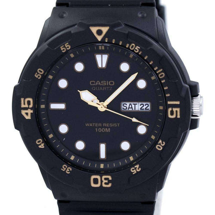Casio Quartz Analog 100M Black Resin Strap MRW-200H-1EVDF MRW200H-1EVDF Men's Watch