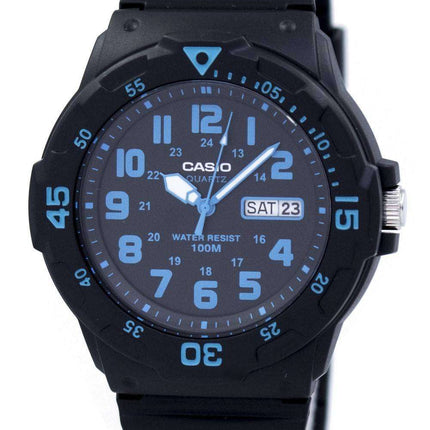 Casio Quartz 100M Analog Black Dial MRW-200H-2BVDF MRW200H-2BVDF Men's Watch