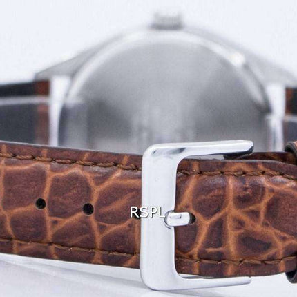 Casio Quartz White Dial Brown Leather Strap MTP-1175E-7BDF MTP1175E-7BDF Men's Watch