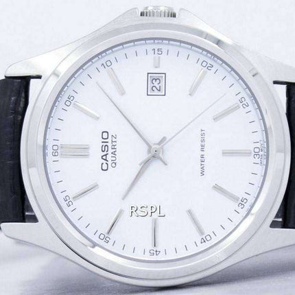 Casio Quartz Analog White Dial Black Leather MTP-1183E-7ADF MTP1183E-7ADF Men's Watch
