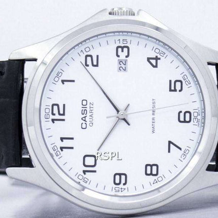 Casio Quartz Analog White Dial Black Leather MTP-1183E-7BDF MTP1183E-7BDF Men's Watch