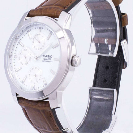 Casio Enticer Quartz Multi Dial Leather Strap MTP-1192E-7ADF MTP1192E-7ADF Men's Watch