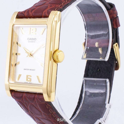Casio Enticer Quartz Analog Silver Dial MTP-1235GL-7ADF MTP-1235GL-7A Leather Men's Watch