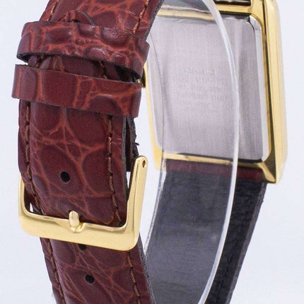 Casio Enticer Quartz Analog Silver Dial MTP-1235GL-7ADF MTP-1235GL-7A Leather Men's Watch