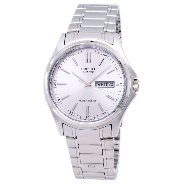 Casio Enticer Quartz Analog Silver Dial MTP-1239D-7ADF MTP-1239D-7A Men's Watch