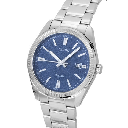 Casio Standard Analog Stainless Steel Blue Dial Quartz MTP-1302DA-2A1V Men's Watch