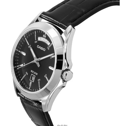 Casio Analog Black Dial MTP-1370L-1AVDF MTP-1370L-1AV Men's Watch