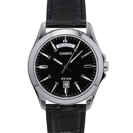 Casio Analog Black Dial MTP-1370L-1AVDF MTP-1370L-1AV Men's Watch