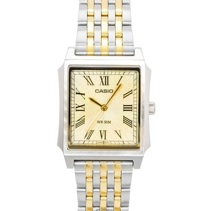 Casio Analog Stainless Steel Gold Dial Quartz MTP-B190SG-9BV Men's Watch