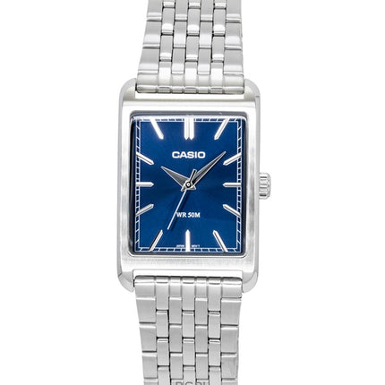Casio Analog Stainless Steel Blue Dial Quartz MTP-B215D-2AV Men's Watch