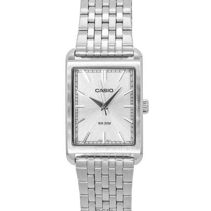 Casio Analog Stainless Steel Silver Dial Quartz MTP-B215D-7AV Men's Watch