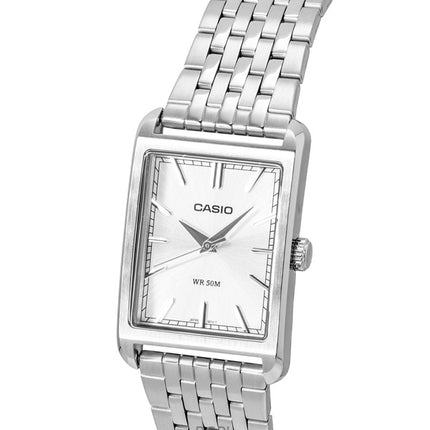 Casio Analog Stainless Steel Silver Dial Quartz MTP-B215D-7AV Men's Watch