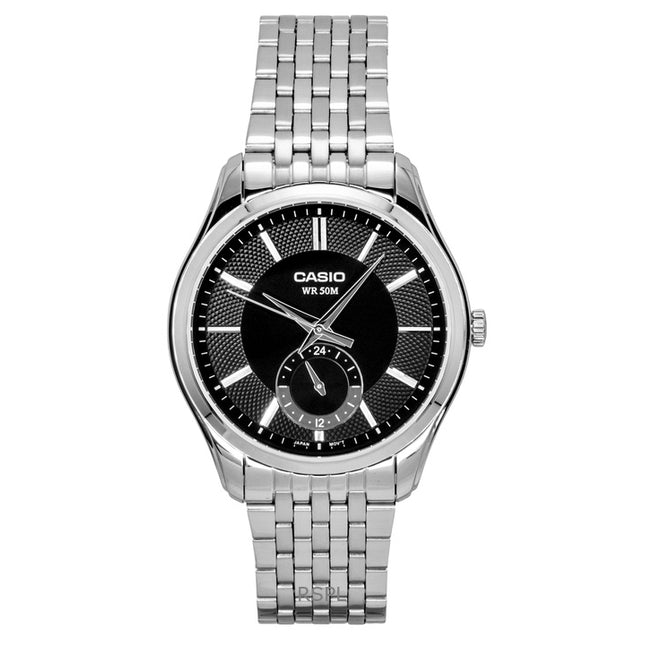 Casio Analog Stainless Steel Black Dial Quartz MTP-B315D-1AV Men's Watch