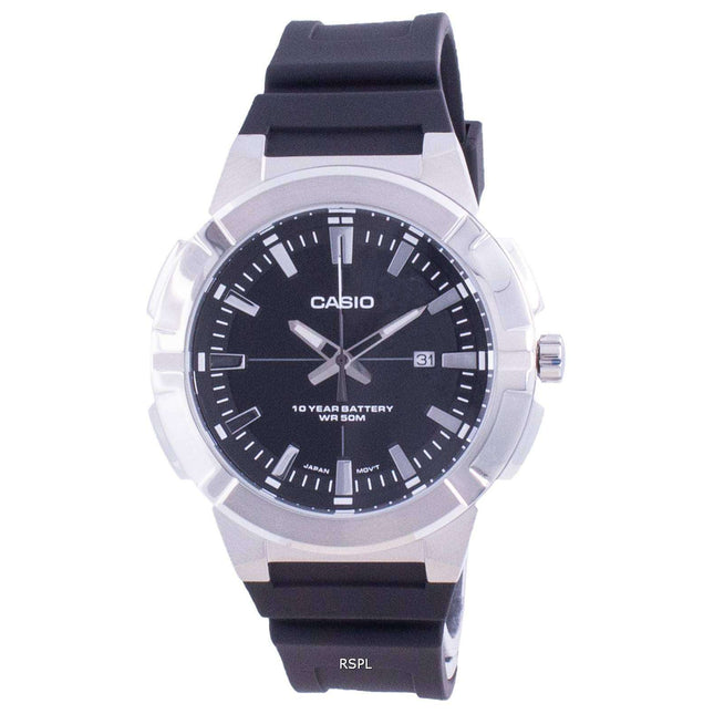 Casio Analog Black Dial Resin Strap MTP-E172-1A MTPE172-1 Mens Watch