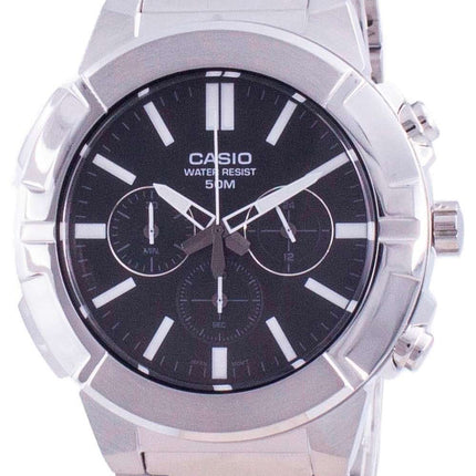 Casio Multi Hands Analog Quartz Chronograph MTP-E500D-1A MTP-E500D-1 Mens Watch