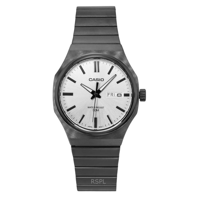 Casio Standard Analog Stainless Steel Silver Dial Quartz MTP-E735B-7AV Men's Watch