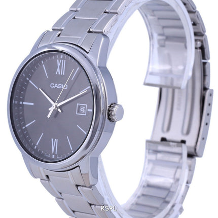 Casio Black Dial Stainless Steel Analog Quartz MTP-V002D-1B3 MTPV002D-1 Mens Watch