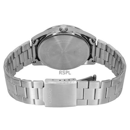 Casio Standard Analog Stainless Steel Green Dial Quartz MTP-VD03D-3A1 Men's Watch