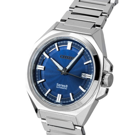 Citizen Series 8 Stainless Steel Blue Dial Automatic NB6010-81L 100M Men's Watch