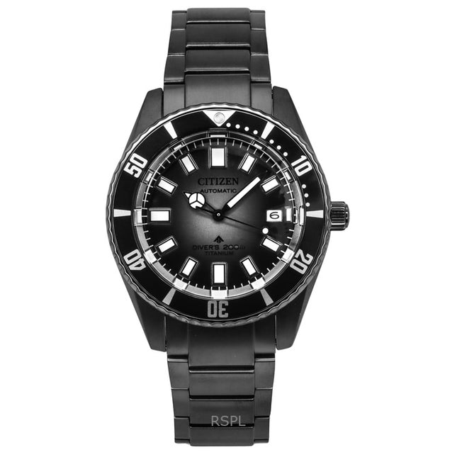Citizen Promaster Fujitsubo Super Titanium Black Dial Automatic Diver's NB6025-59H 200M Men's Watch