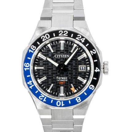 Citizen Series 8 GMT Stainless Steel Black Dial Automatic NB6031-56E 100M Men's Watch