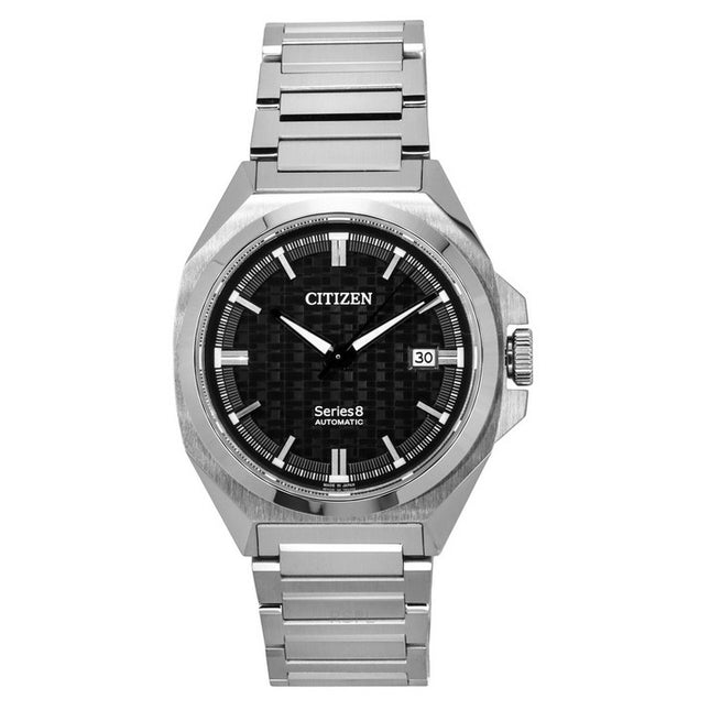 Citizen Series 8 Stainless Steel Black Dial Automatic NB6050-51E 100M Men's Watch
