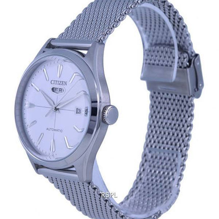 Citizen C7 Series Stainless Steel Mesh White Dial Automatic NH8390-89A Mens Watch