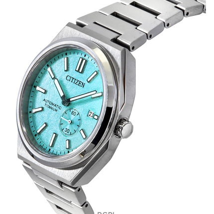 Citizen Zenshin Super Titanium Light Blue Dial Automatic NJ0180-80M 100M Men's Watch