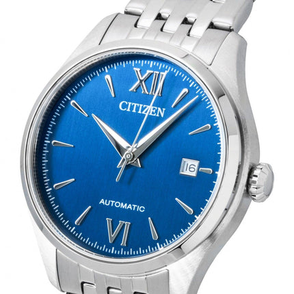 Citizen Stainless Steel Blue Dial Automatic NJ0240-55L Men's Watch
