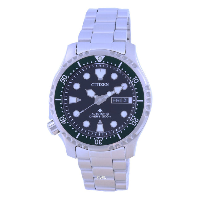 Citizen Promaster Black Dial Stainless Steel Automatic Diver's NY0084-89E 200M Men's Watch