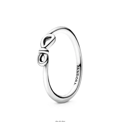 Pandora Infinity Knot Ring With White Sterling Silver P-198898C00-54 For Women