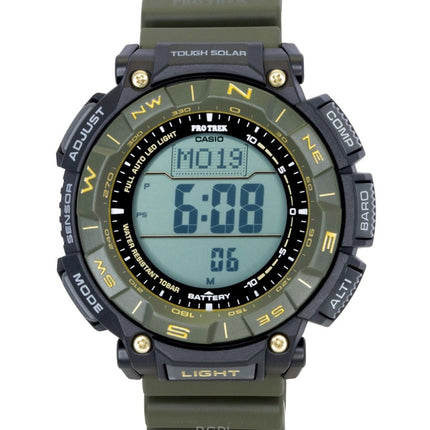 Casio Pro Trek Digital Bio-Based Resin Strap Solar PRG-340ANS-3 100M Men's Watch