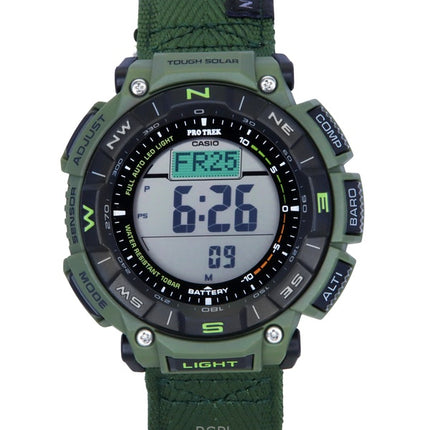 Casio Pro Trek Climber Line Digital Cloth Strap Solar PRG-340B-3 100M Men's Watch