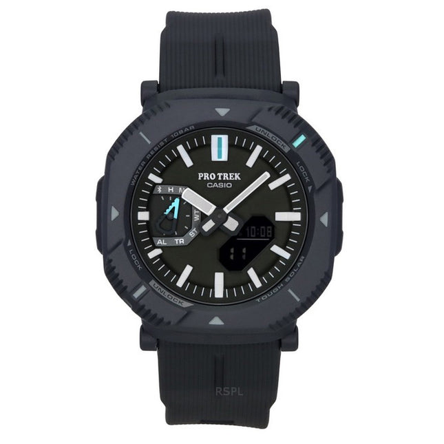 Casio Pro Trek Analog Digital Smartphone Link Resin Green Dial Tough Solar PRJ-B001-1 100M Men's Watch