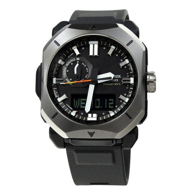 Casio ProTrek Analog Digital Black Bio Based Resin Grey Dial Tough Solar PRW-6900Y-1 100M Men's Watch