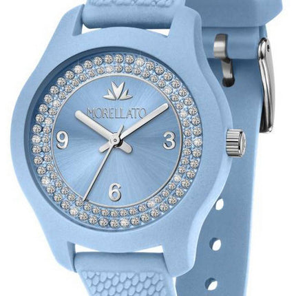 Morellato Soft Blue Dial Plastic Strap Quartz R0151163510 Womens Watch