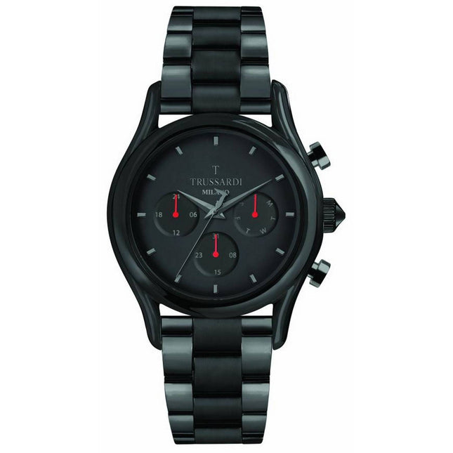Trussardi T-Light Black Dial Stainless Steel Quartz R2453127009 Mens Watch