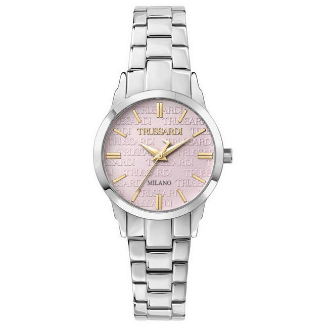 Trussardi T-Bent Pink Stainless Steel Dial Quartz R2453141508 Womens Watch