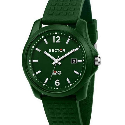 Sector 16.5 Green Dial Silicon Strap Quartz R3251165005 Men's Watch